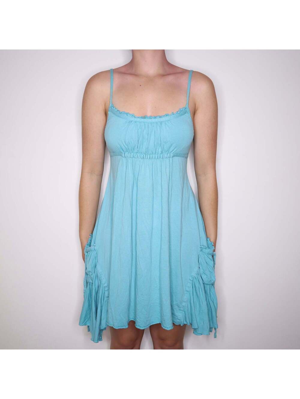 Y2K JUICY COUTURE Teal Babydoll Dress (M)